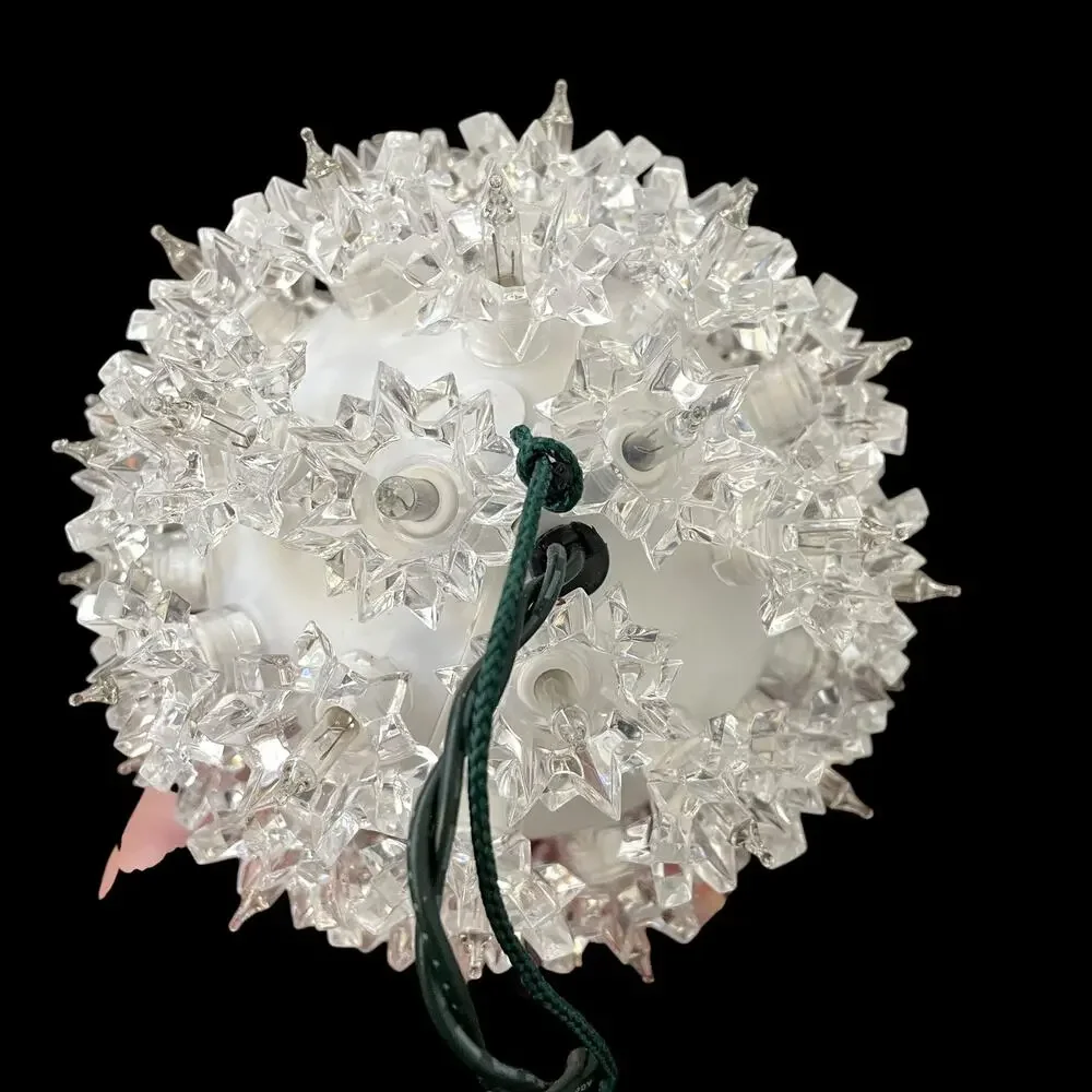 Pottery Barn Lighted Sphere Starlight Ball Cluster White Round Globe Plug In